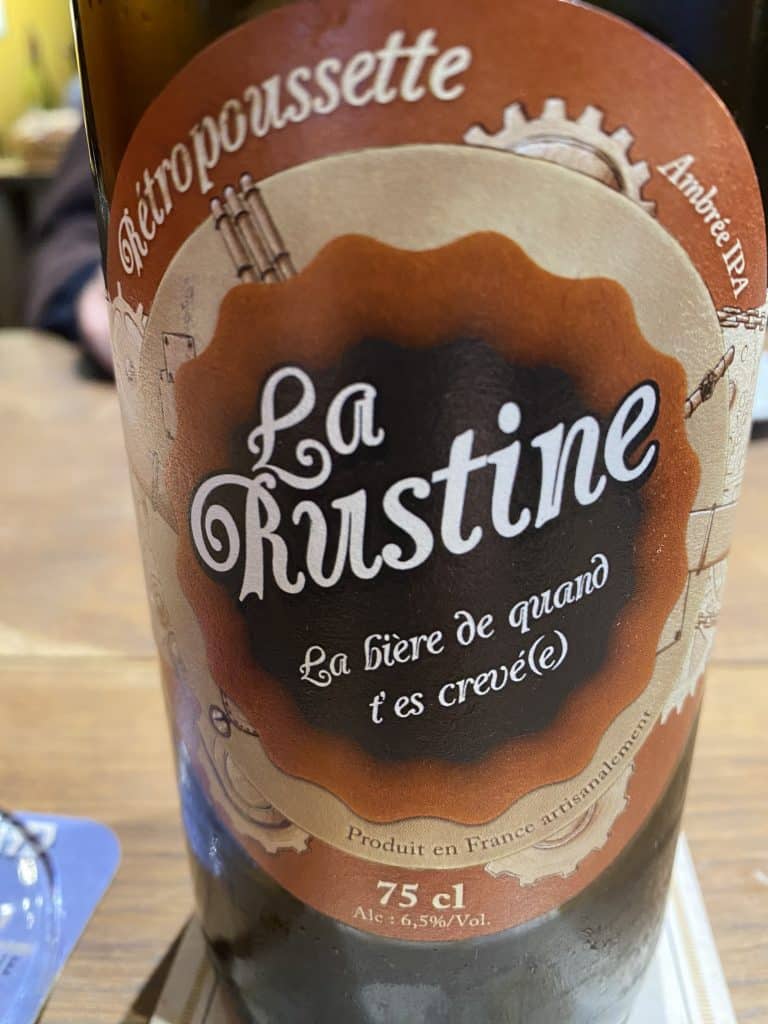 bière ambrée IPA La Rustine